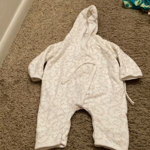 Carter's White and Pink Footies Soft and Breathable